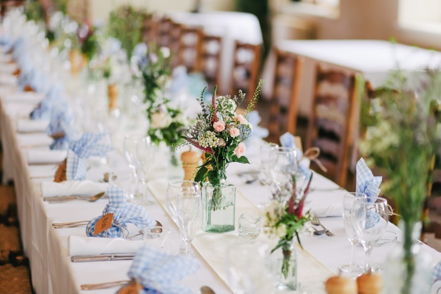 Wedding reception with live band and dance floor