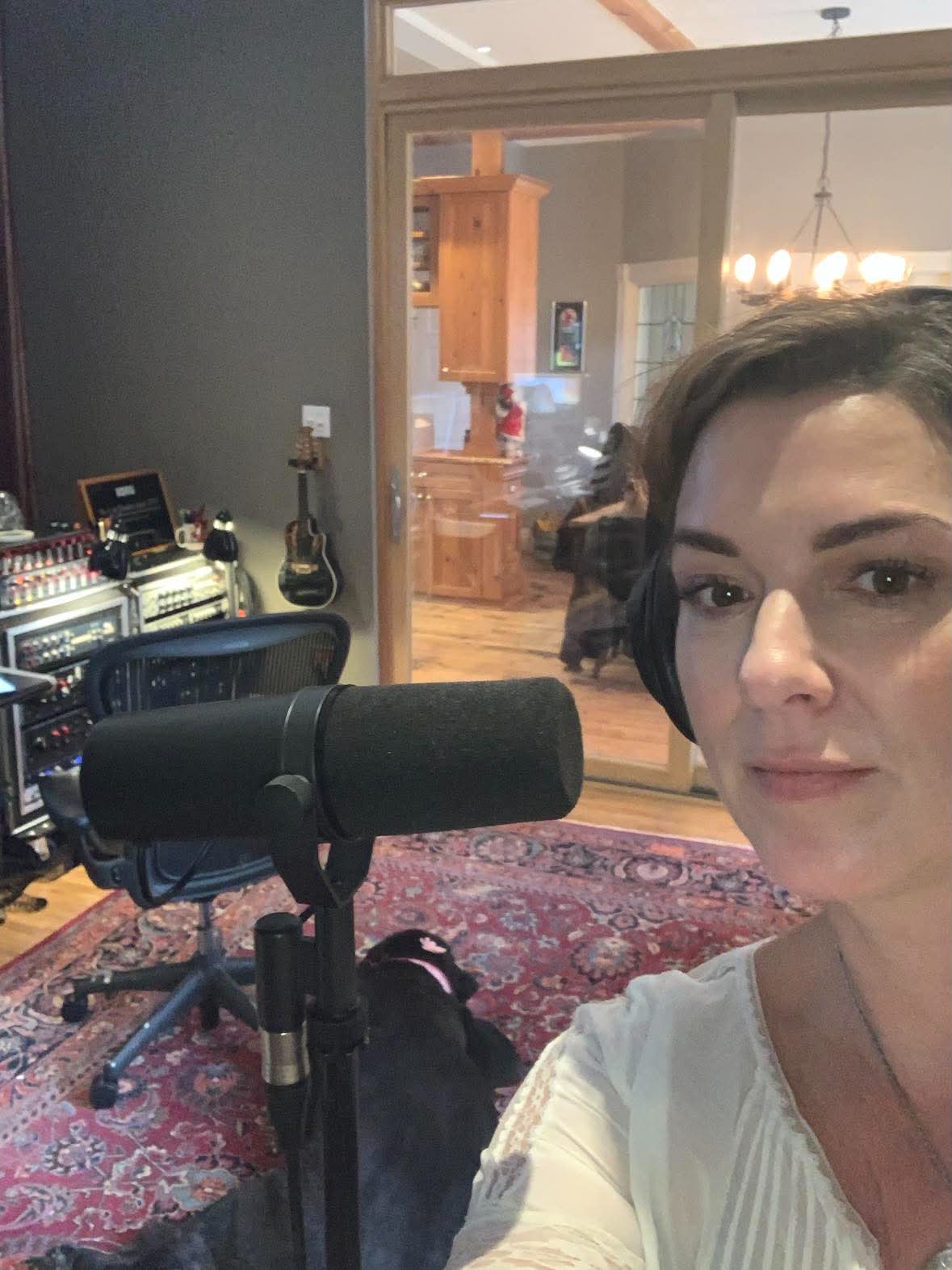Karla Crawford in the studio